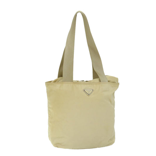 PRADA Shoulder Bag Nylon Cream  69347