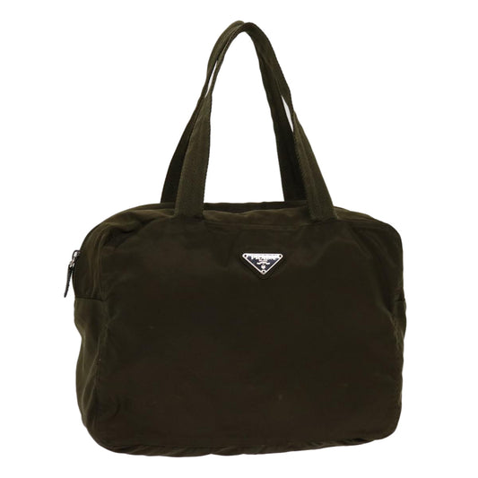 PRADA Hand Bag Nylon Khaki  69353