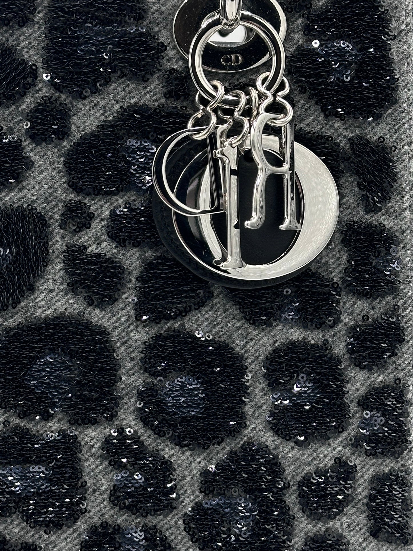 Dior Leopard Print Sequin Handbag
