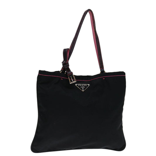 PRADA Hand Bag Nylon Black  69648