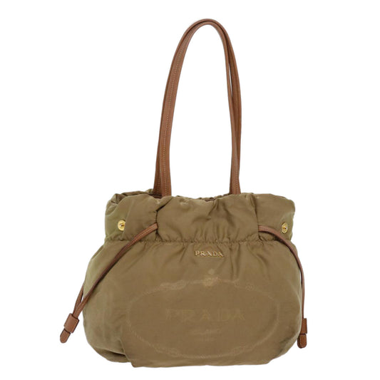 PRADA Tote Bag Nylon Beige  69649