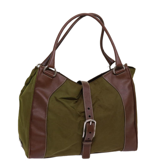 PRADA Tote Bag Nylon Khaki  69650