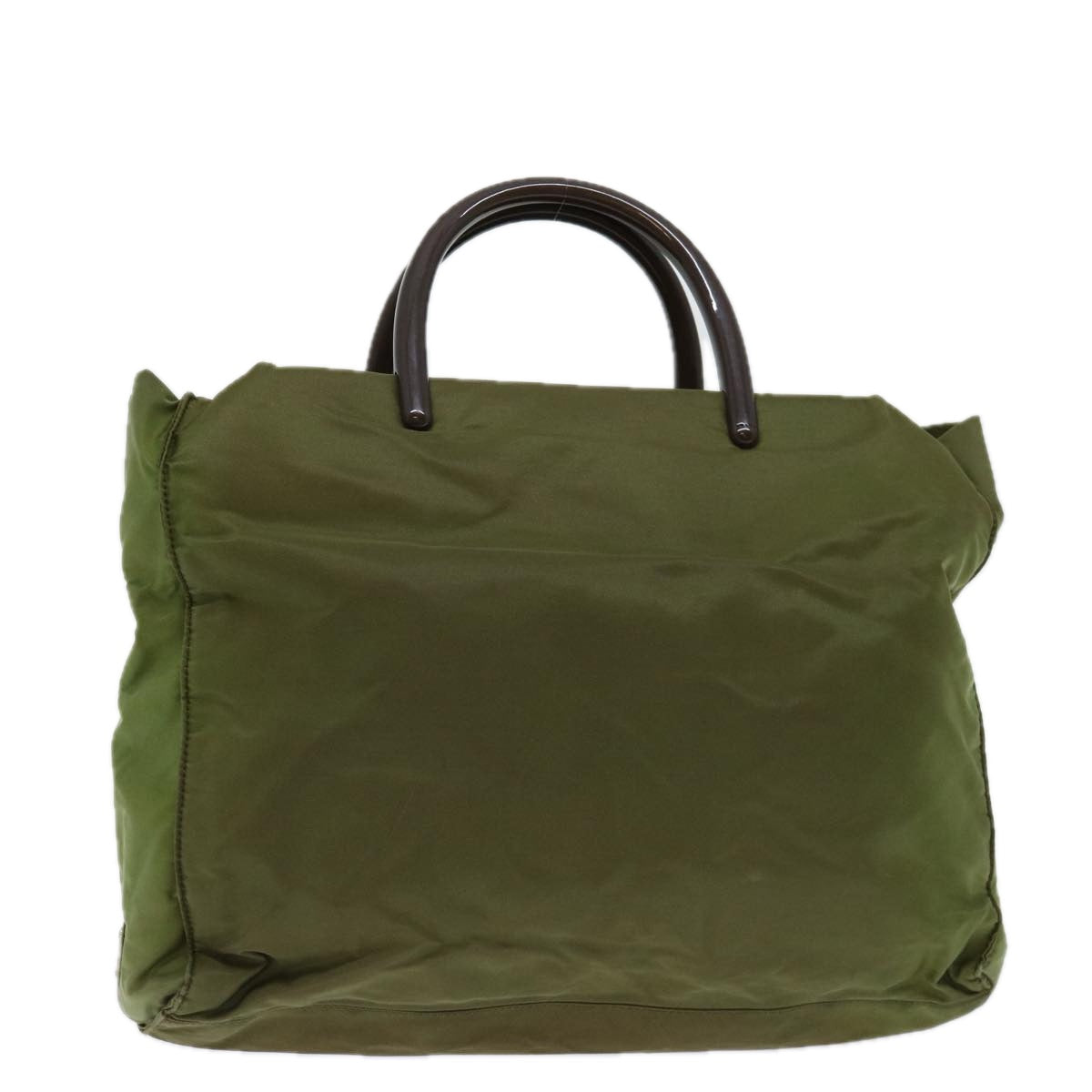 PRADA Hand Bag Nylon Khaki  69657