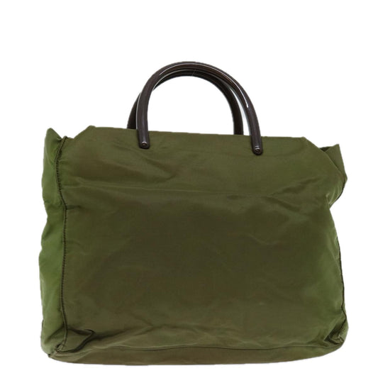 PRADA Hand Bag Nylon Khaki  69657