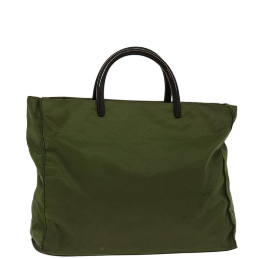 PRADA Hand Bag Nylon Khaki  69659