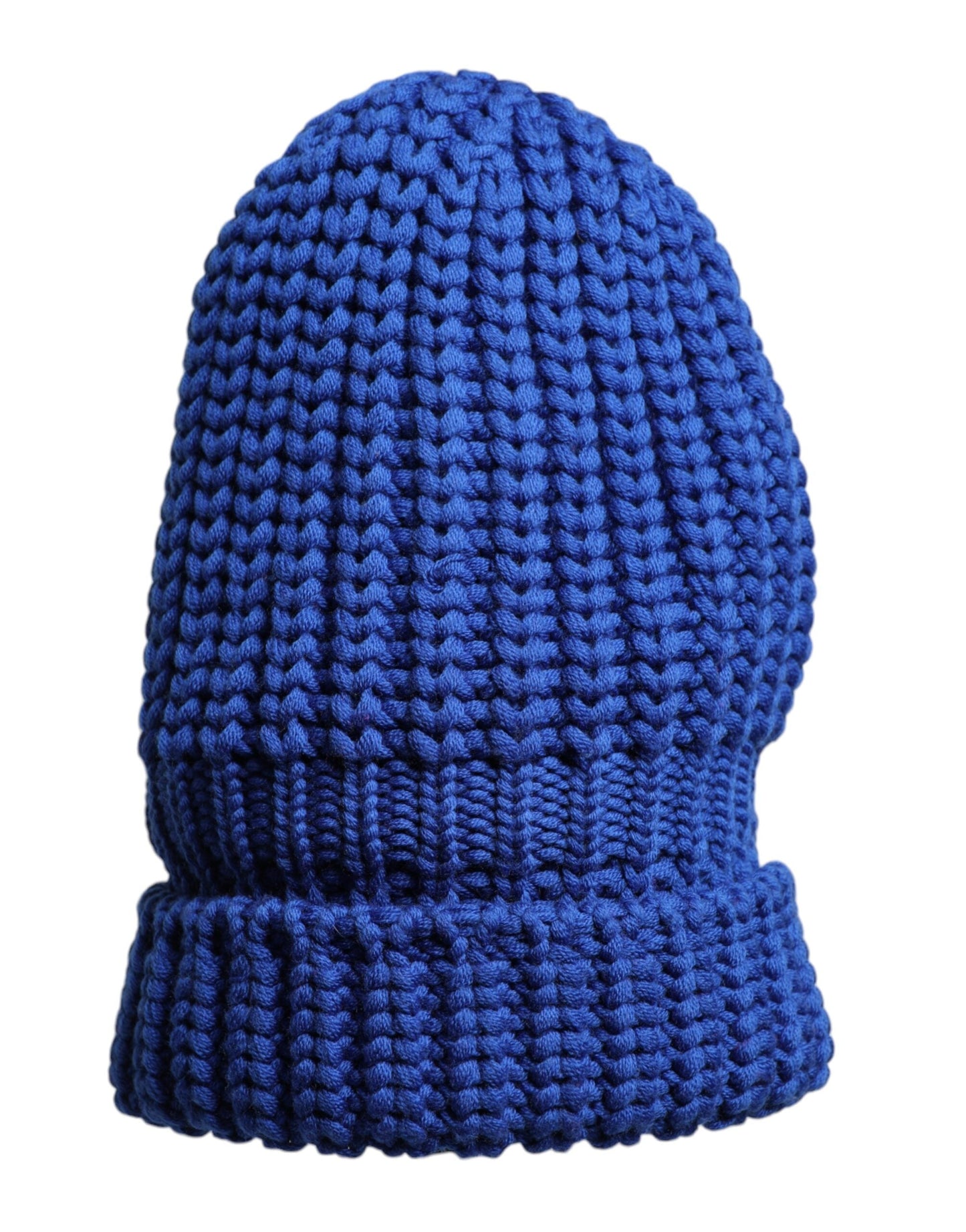 Dolce & Gabbana Blue Wool Knitted Winter Beanie Men's Hat