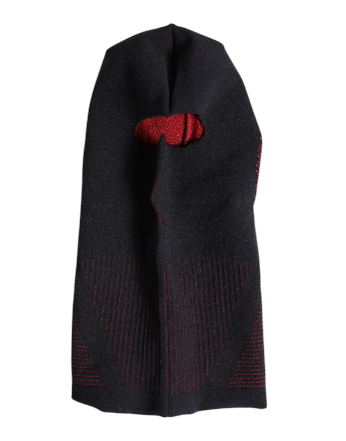 Dolce & Gabbana Black Cotton Knitted Ski Mask Balaclava Men's Hat