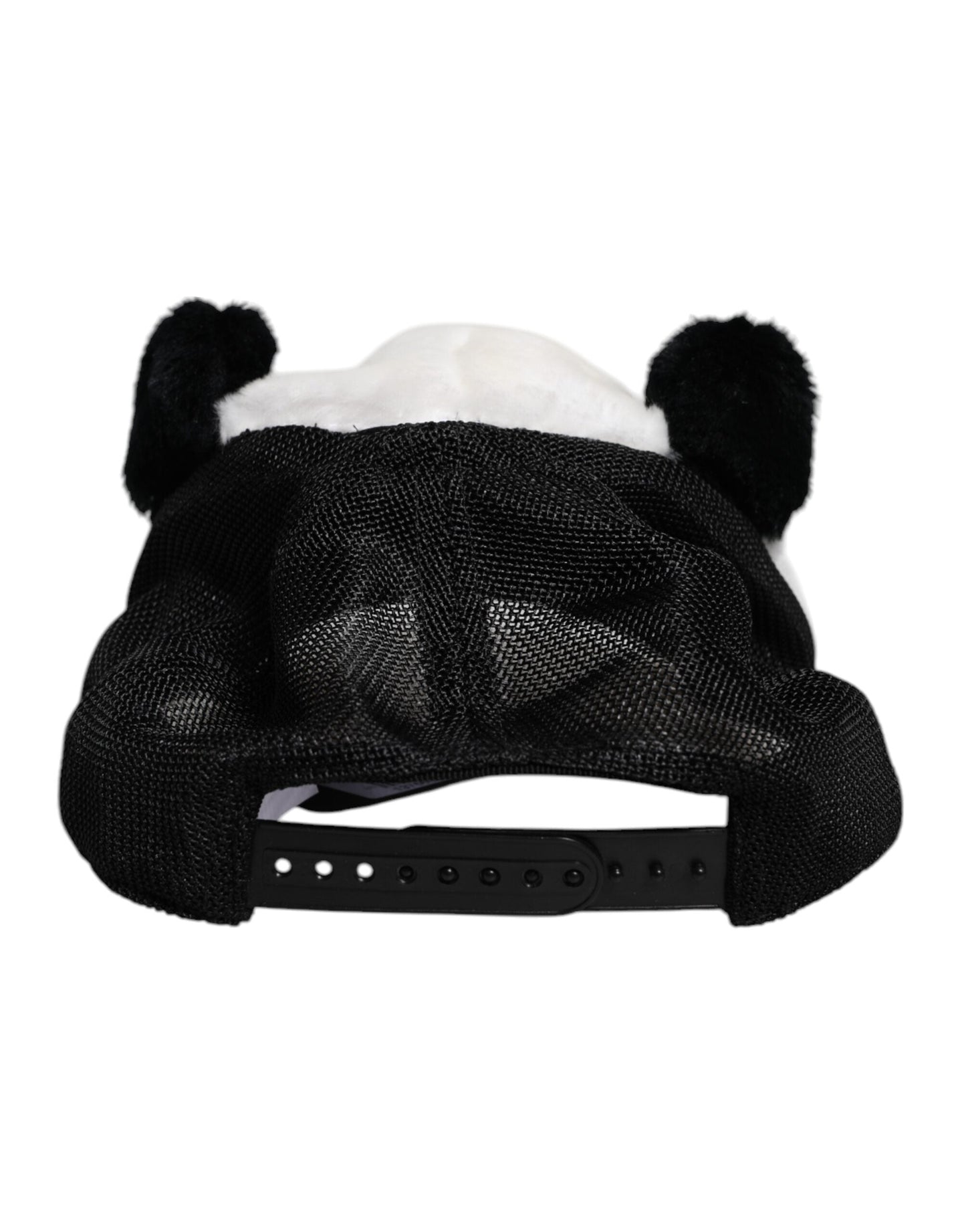 Dolce & Gabbana Black White Panda Fur Women Baseball Women's Cap