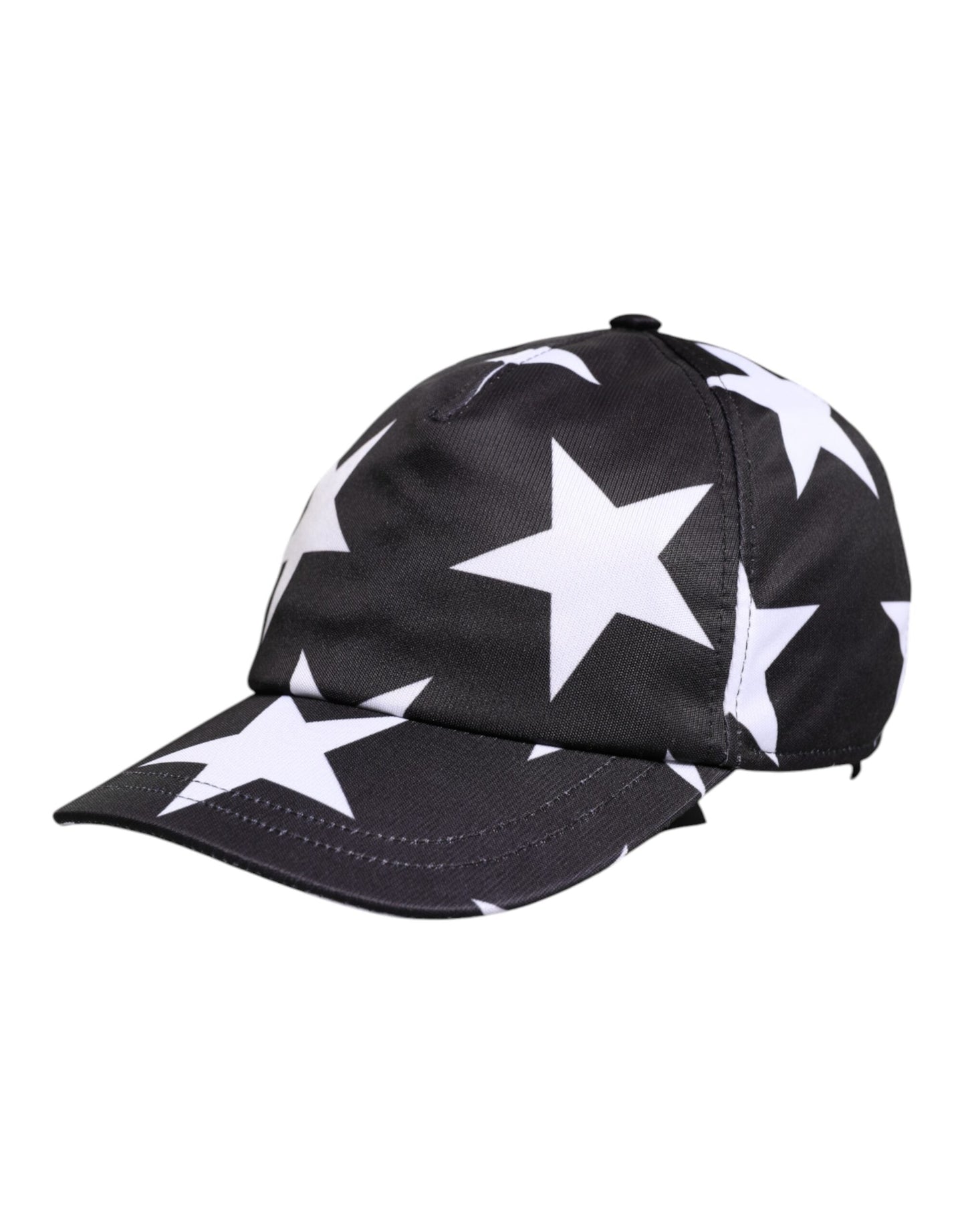 Dolce & Gabbana Black Star Print Polyester Baseball Women's Cap