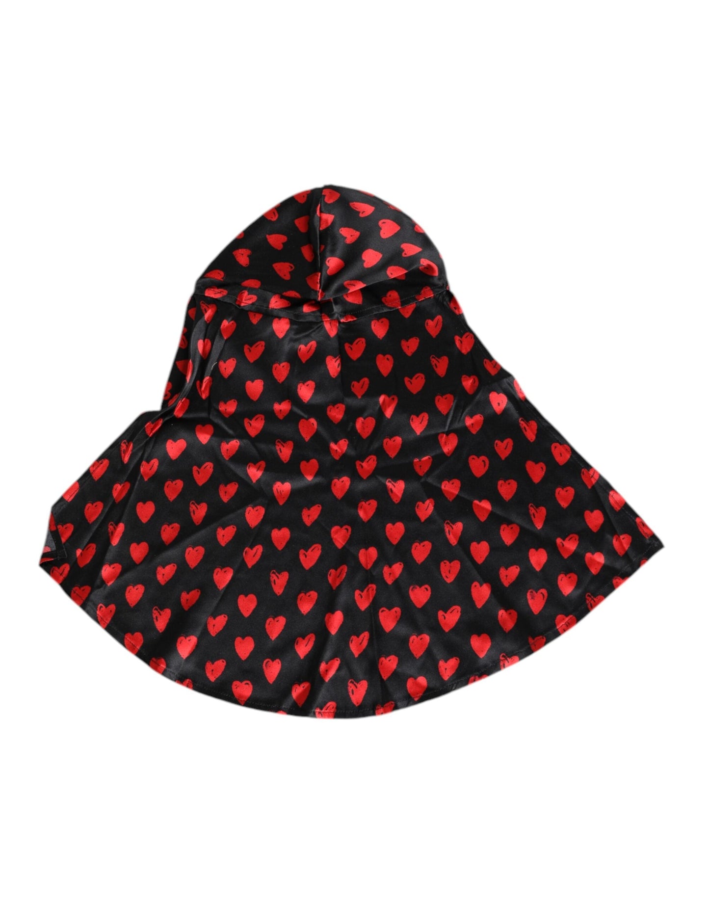 Dolce & Gabbana Black Red Hearts Polyester Women's Hat