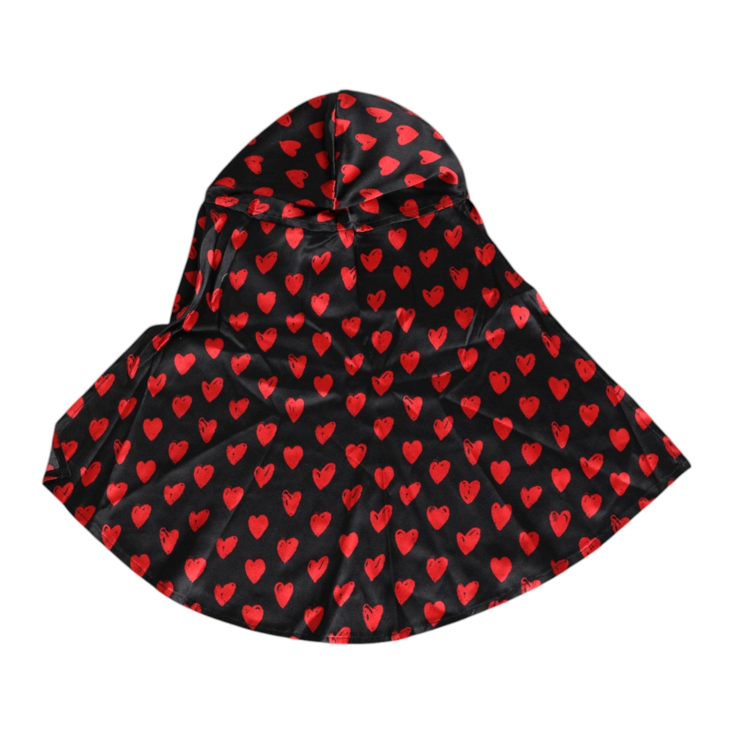 Dolce & Gabbana Black Red Hearts Polyester Women's Hat
