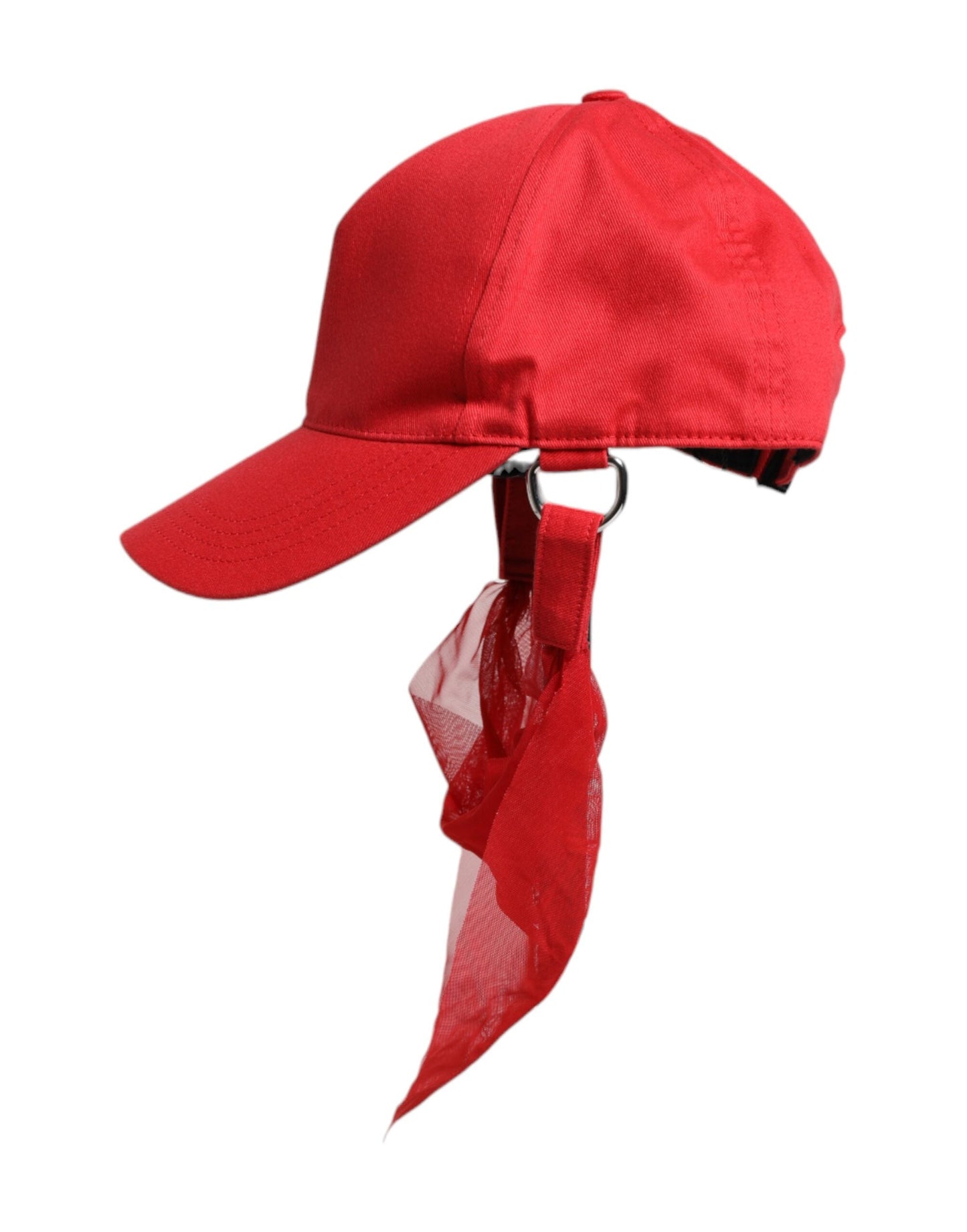 Dolce & Gabbana Red Cotton 6 Panels Women Baseball Women's Cap