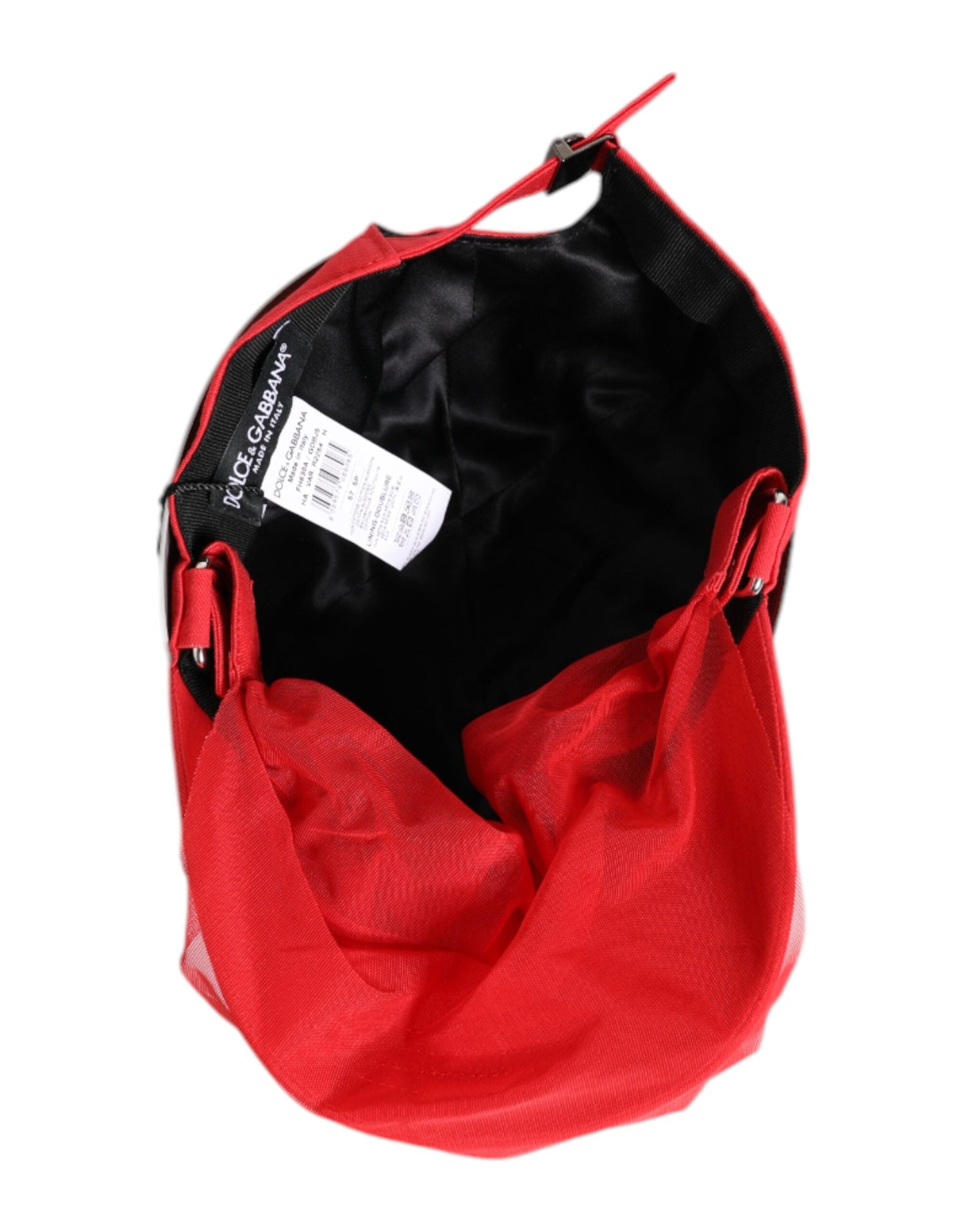 Dolce & Gabbana Red Cotton 6 Panels Women Baseball Women's Cap