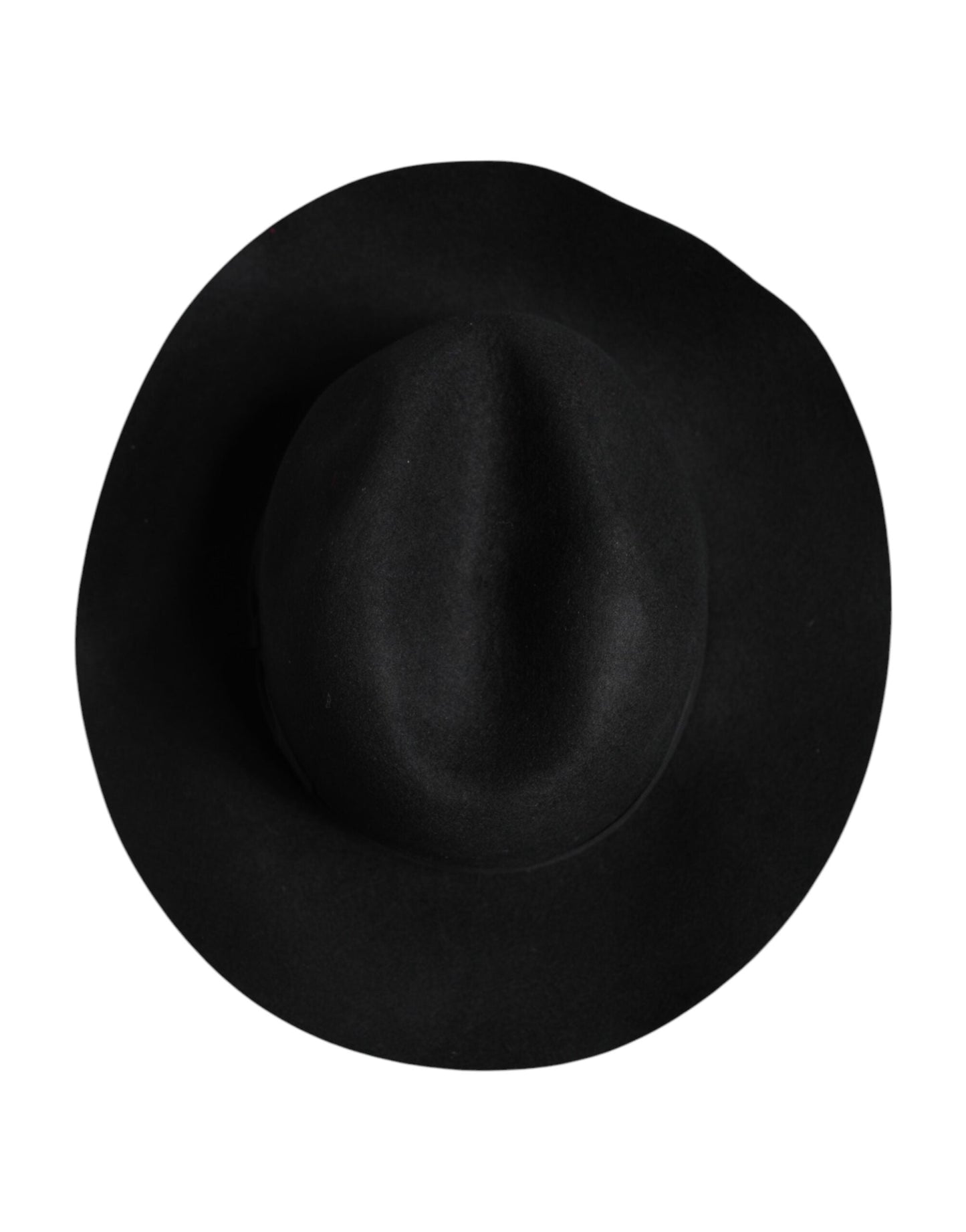 Dolce & Gabbana Black Wide Brim Trilby Fedora Women's Hat