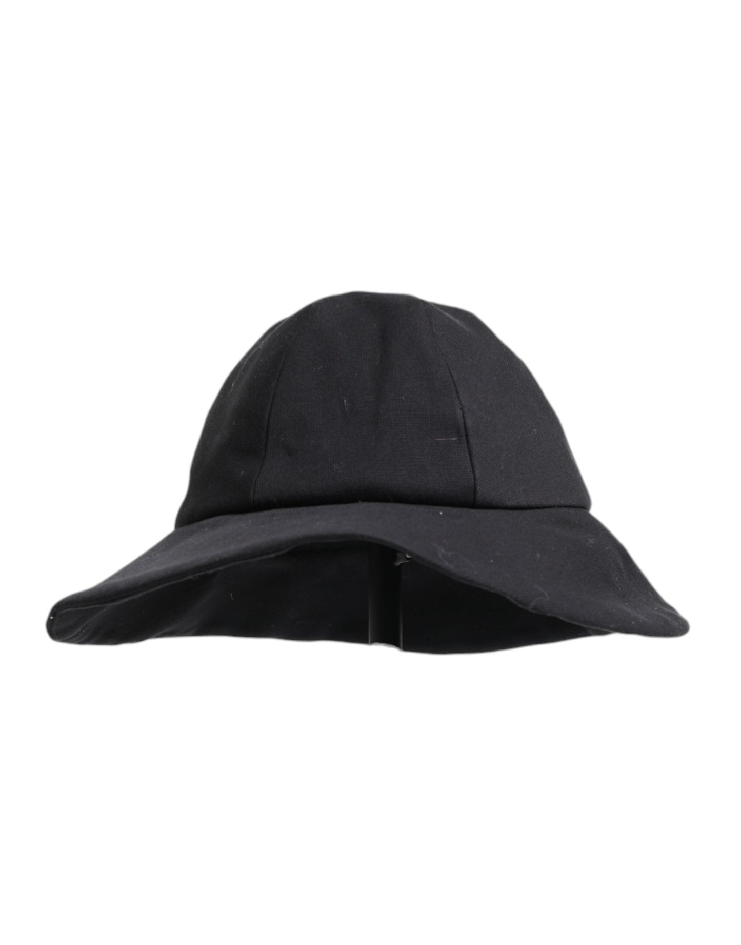 Dolce & Gabbana Black Cotton Wide Brim Bucket Women's Hat