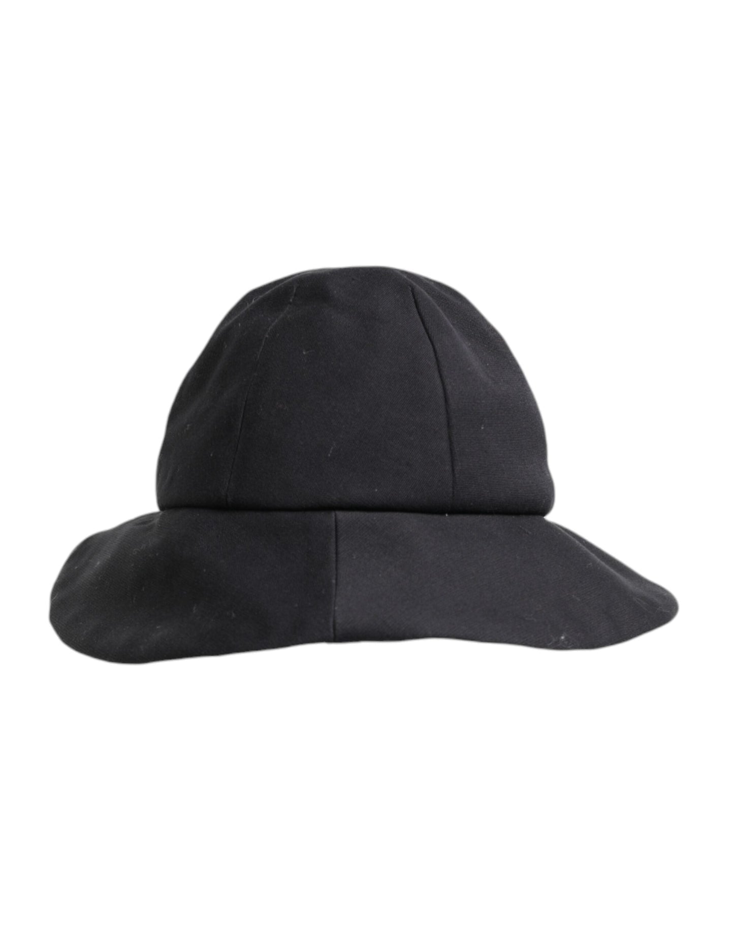Dolce & Gabbana Black Cotton Wide Brim Bucket Women's Hat