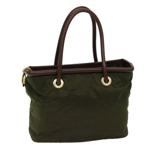 PRADA Hand Bag Nylon Khaki  69940