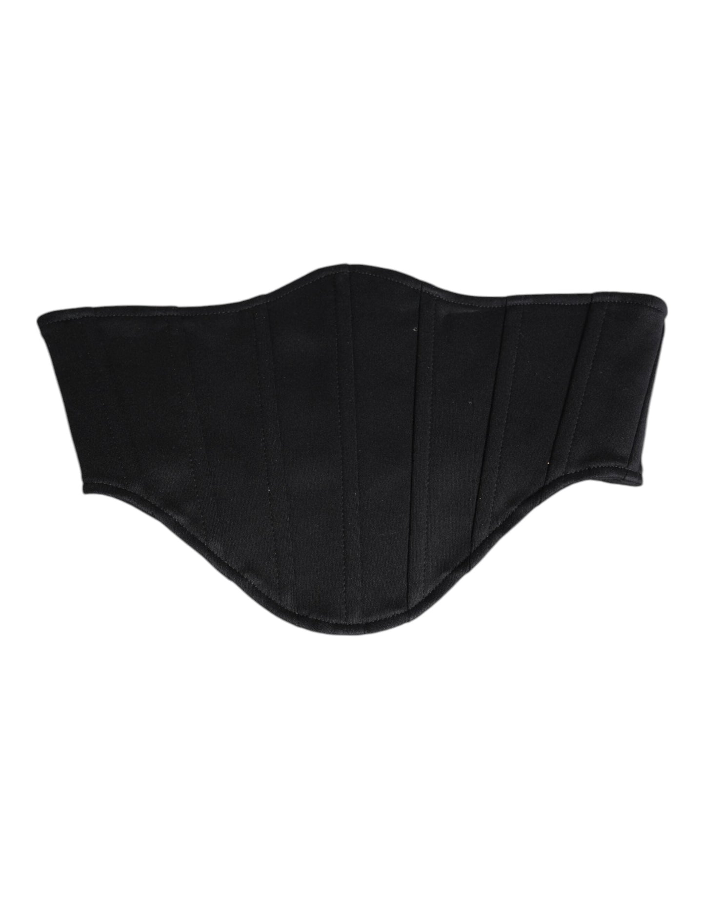 Dolce & Gabbana Black Cotton Waist Tuxedo Belt Women's Cummerbund