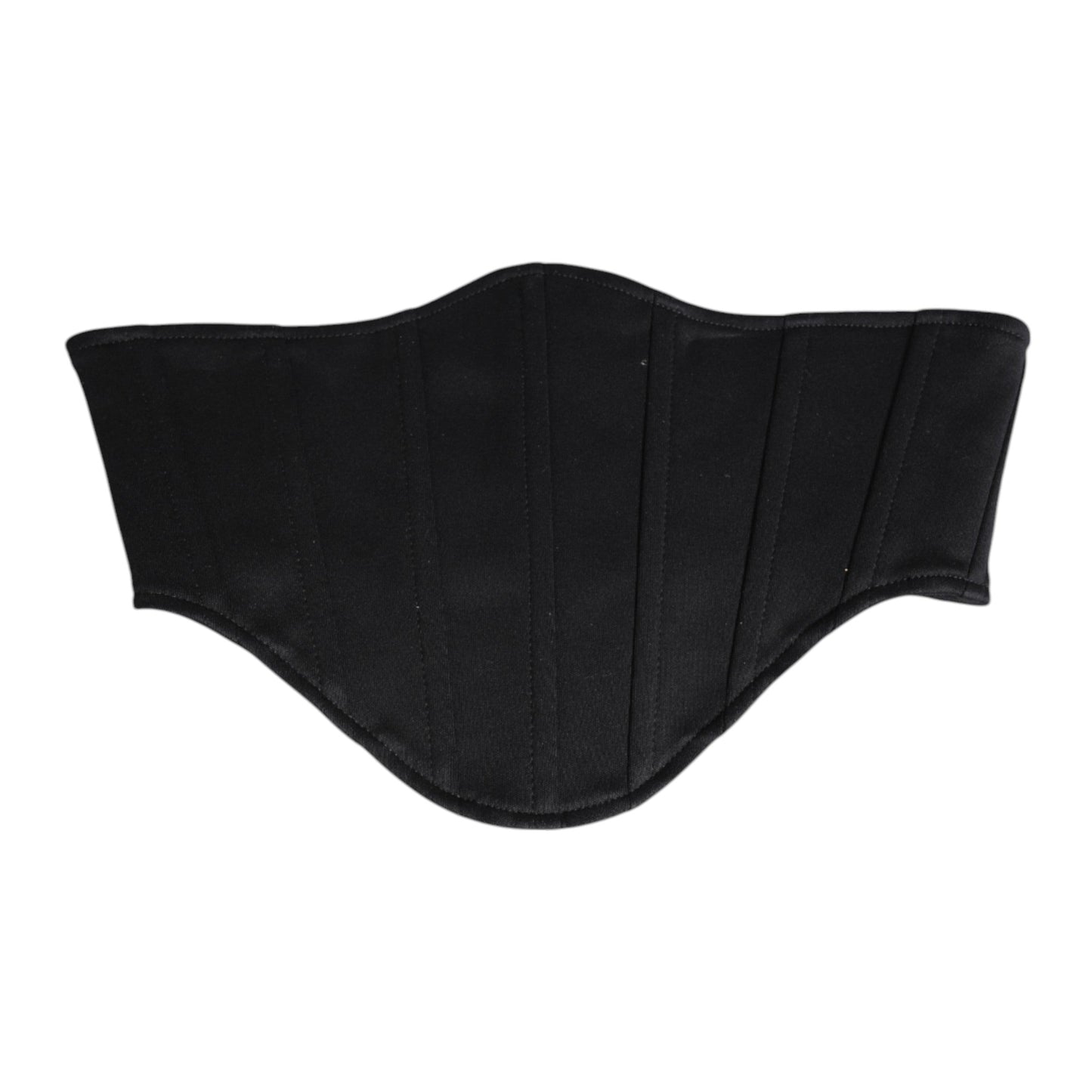 Dolce & Gabbana Black Cotton Waist Tuxedo Belt Women's Cummerbund