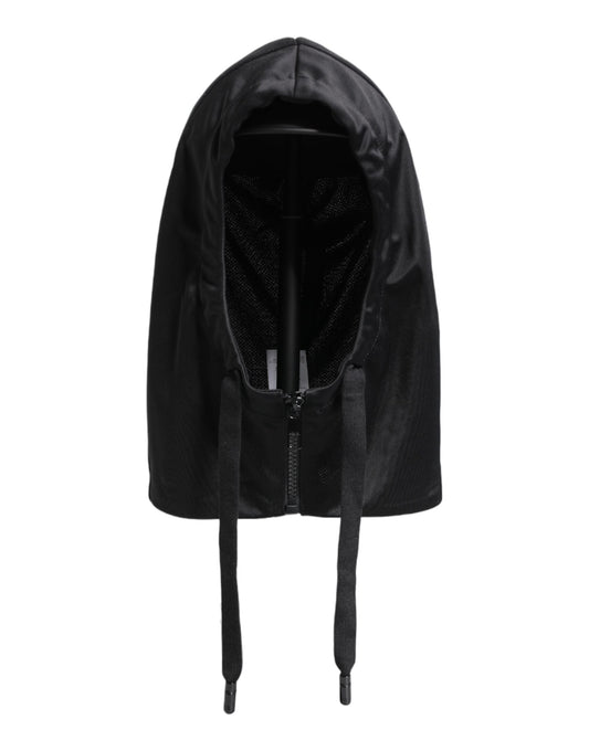 Dolce & Gabbana Black Polyester Whole Head Wrap Women's Hat