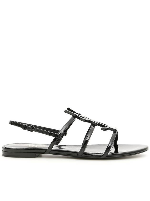 Saint Laurent Women's Cassandra Open Sandals Black
