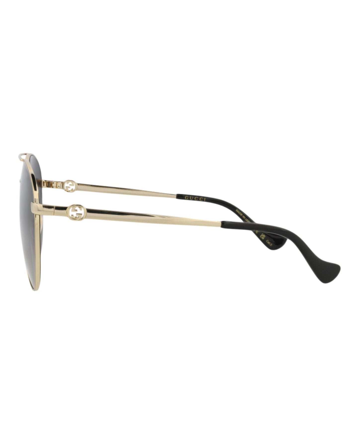 Aviator-Frame Metal Sunglasses