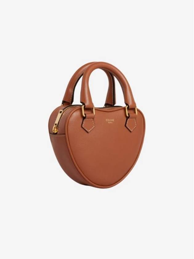 CELINE Heart Petite Cross Bag Tan Shell