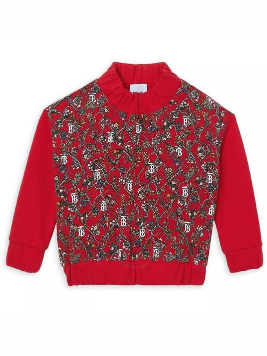 Burberry Burberry Girls Bright Red Laurice Floral Print Sweater Size 10Y
