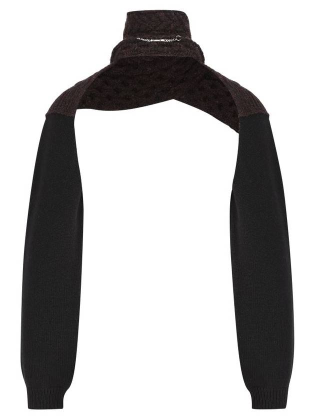 Fendi Long Sleeve Wool Turtleneck Dark Purple