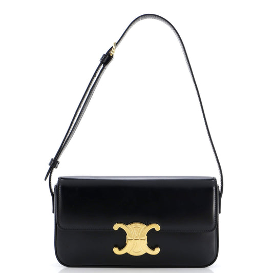 Celine Triomphe East-West Shoulder Bag Smooth Calfskin