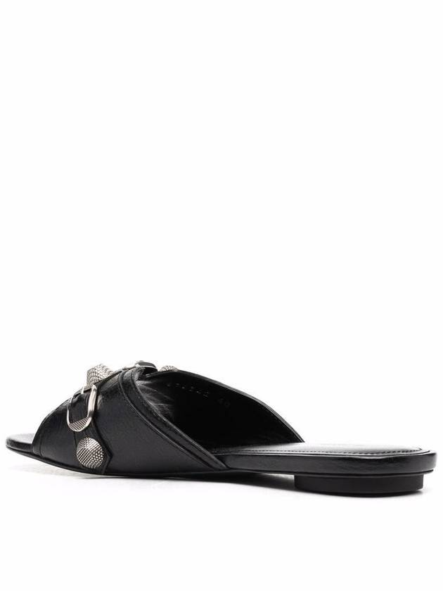 Balenciaga Cagole Flat Slipper Black