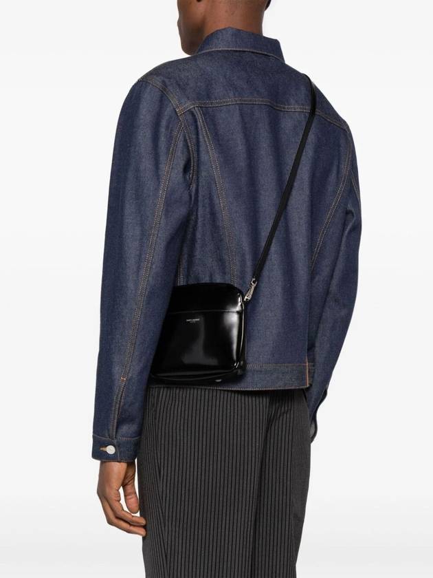Saint Laurent Brushed Calfskin Mini Cross Bag Black