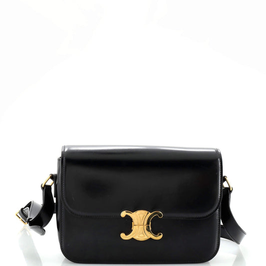 Celine Triomphe Shoulder Bag Smooth Calfskin Medium
