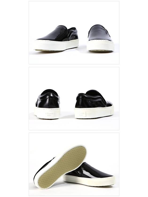 CELINE Leather Slip-Ons Black