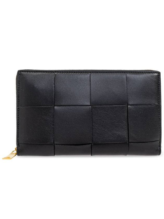 Bottega Veneta Bottega Veneta Leather Wallet, Women's, Black