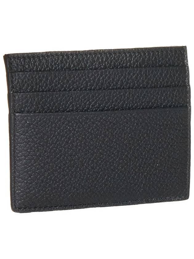 Fendi Signature Leather Card Wallet Black