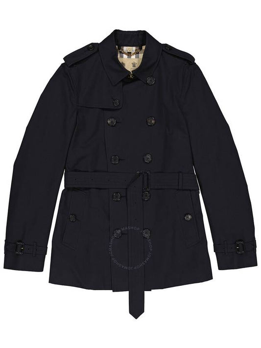 Burberry Burberry Men's The Chelsea Short Navy Trench Coat, Brand Size 50 (US Size 40)