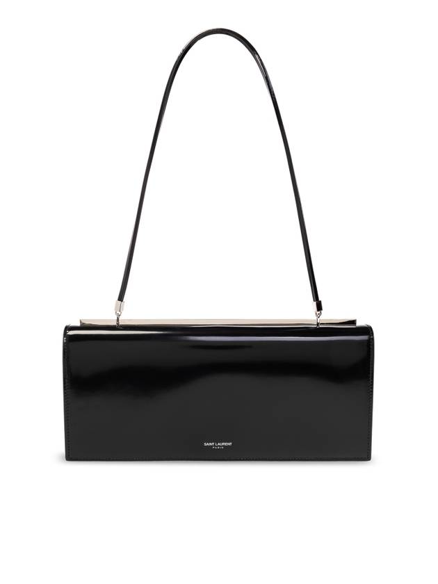 Saint Laurent Tanky Logo Shoulder Bag Black