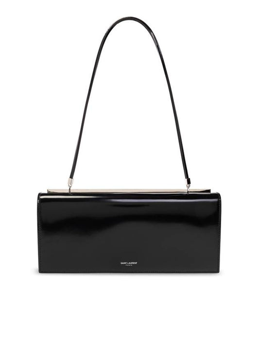 Saint Laurent Tanky Logo Shoulder Bag Black
