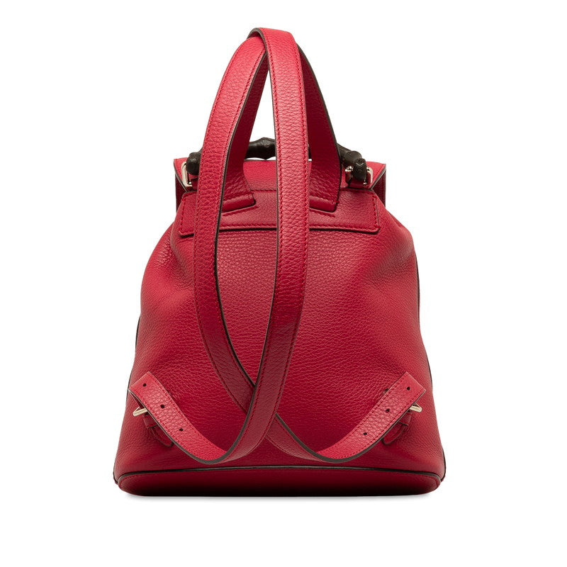Gucci Bamboo Leather Backpack