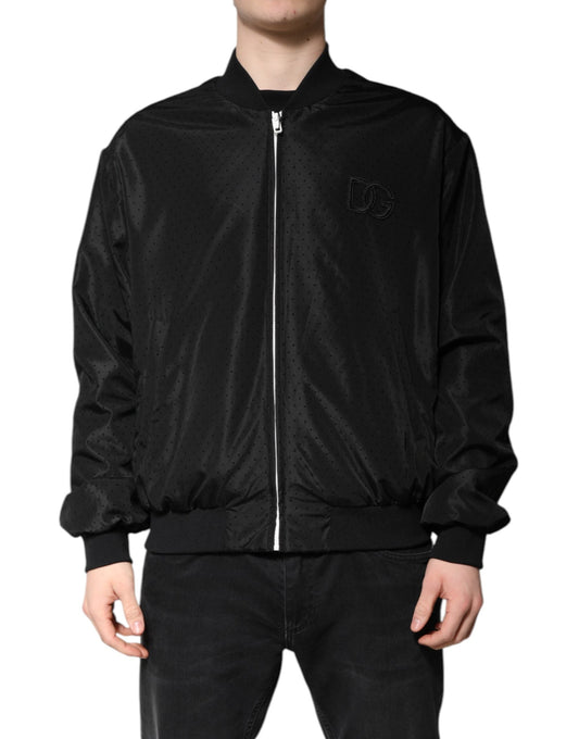 Dolce & Gabbana Black Long Sleeves Full Zip Bomber Men's Jacket ()