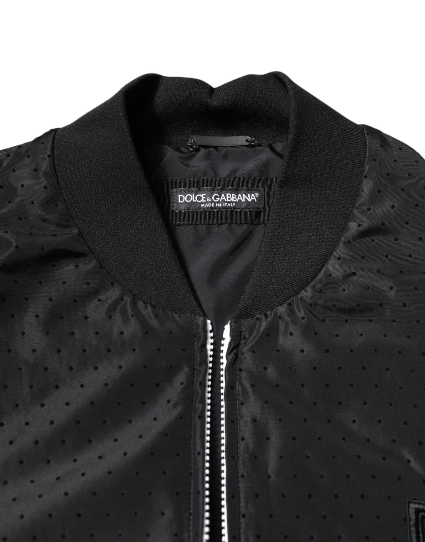 Dolce & Gabbana Black Long Sleeves Full Zip Bomber Men's Jacket ()