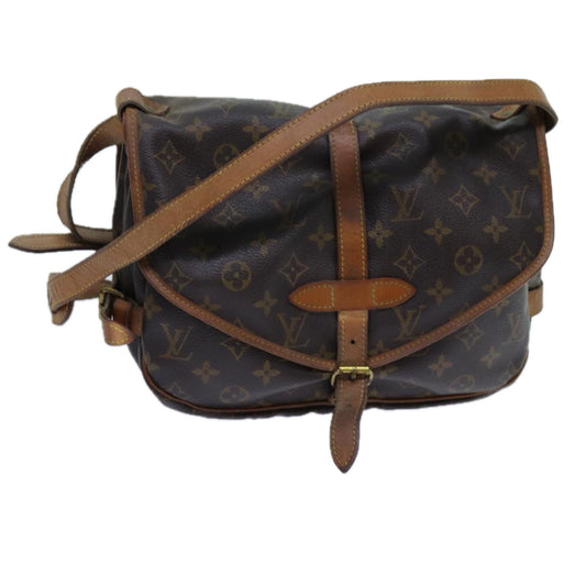LOUIS VUITTON Monogram Saumur 30 Shoulder Bag M42256 LV 70067