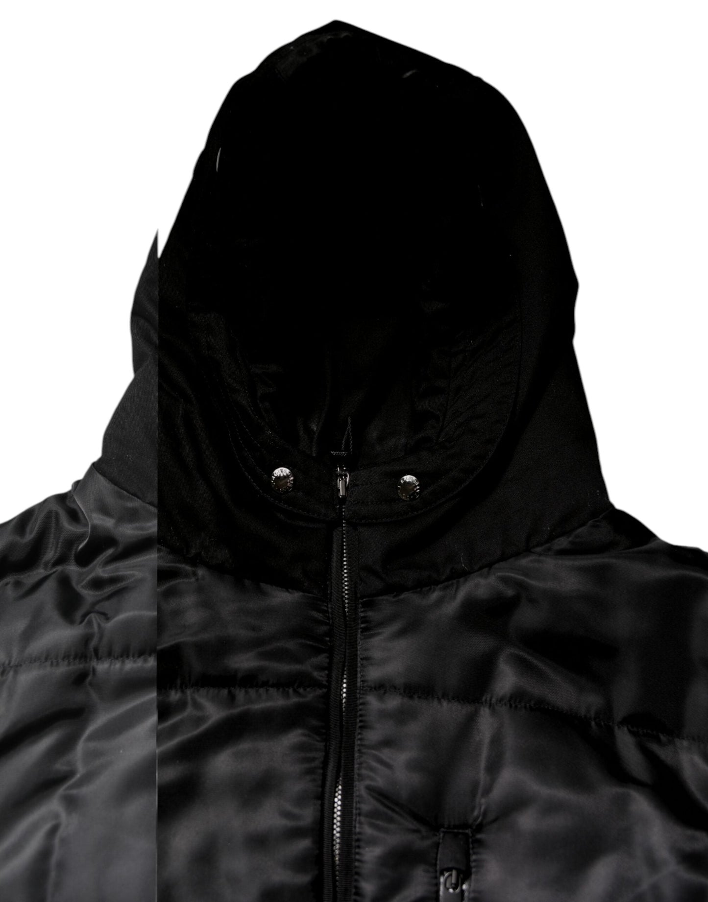Dolce & Gabbana Black Hooded Parka Coat Winter Men's Jacket ()