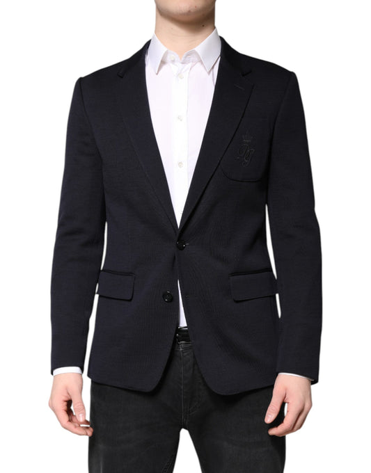 Dolce & Gabbana Black Wool Single Breasted Coat Suit Men's Blazer ()