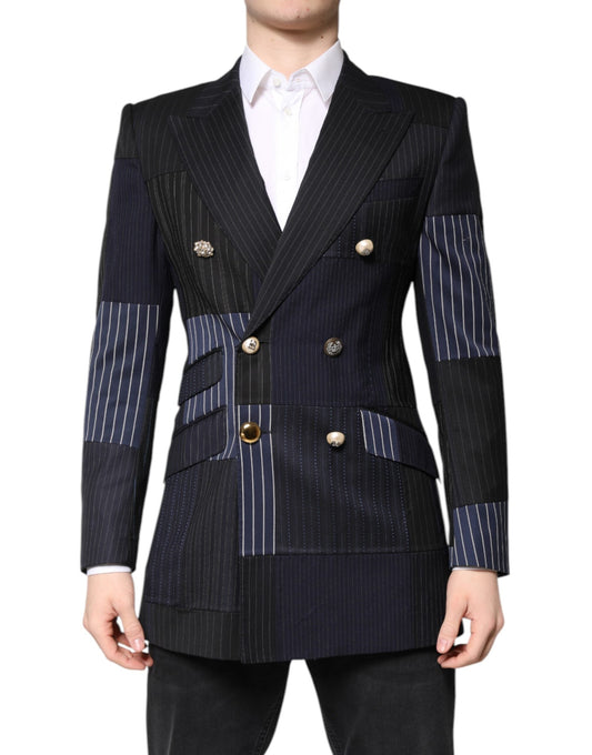 Dolce & Gabbana Multicolor Patchwork Jacket Coat Suit Men's Blazer