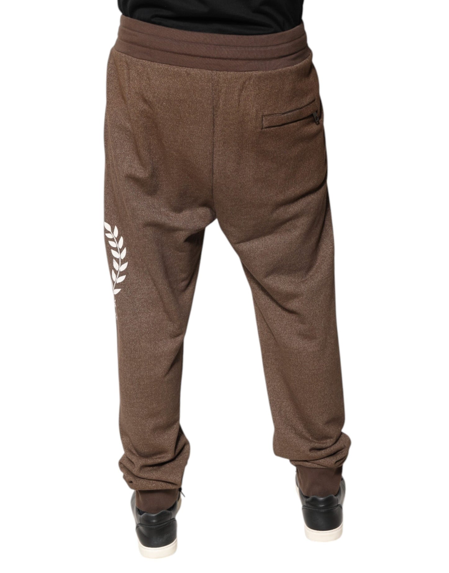 Dolce & Gabbana Brown Cotton Jogger SweatMen's Men's Pants ()