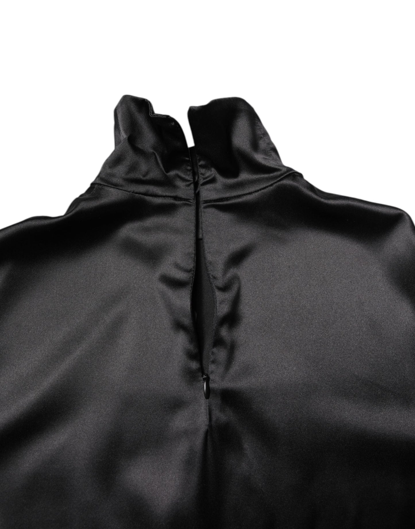 Dolce & Gabbana Black Silk Turtleneck Men Pullover Men's Sweater