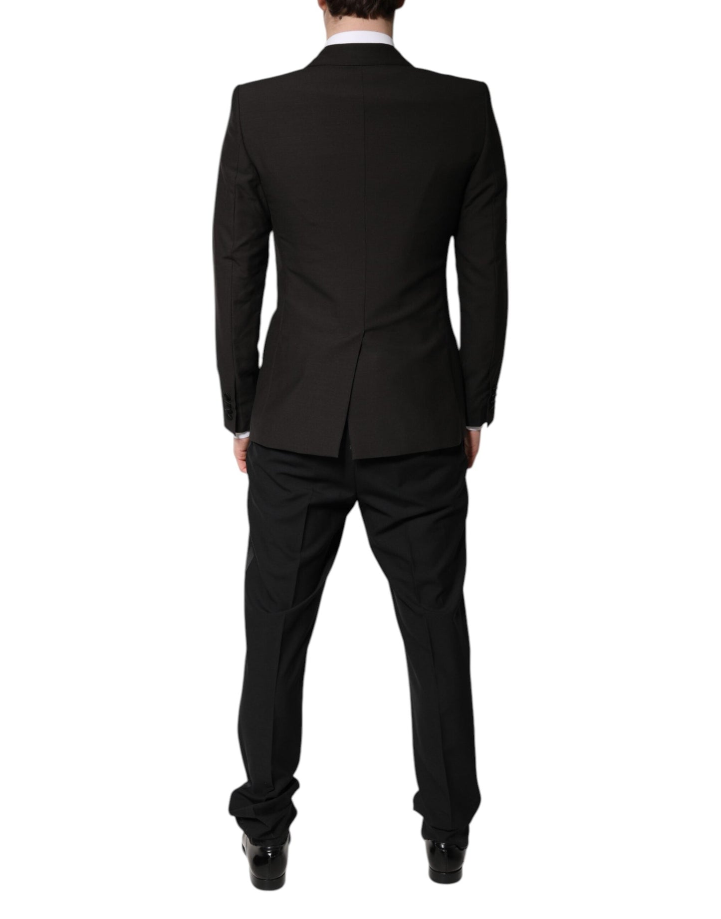 Dolce & Gabbana Black Single Breasted Formal 3 Piece Men's Suit