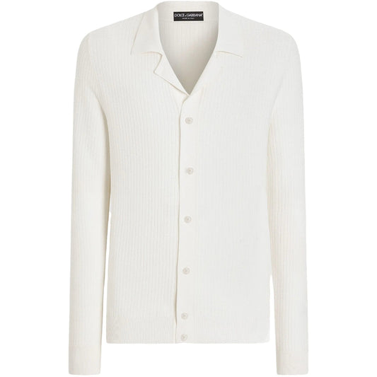 Dolce & Gabbana White Sweaters & Knitwear - Cardigans Men